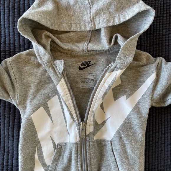 NIKE hooded jumpsuit romper sweatsuit with zipper - Picture 2 of 3